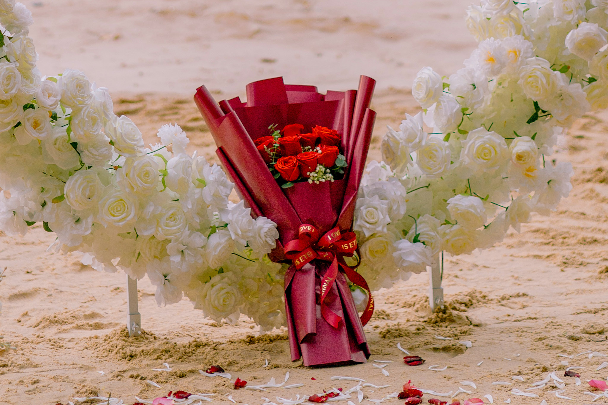 Flower bouquet add-on